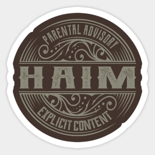 Haim Vintage Ornament Sticker